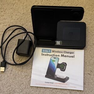 3-in-1 Wireless Charger with Cable